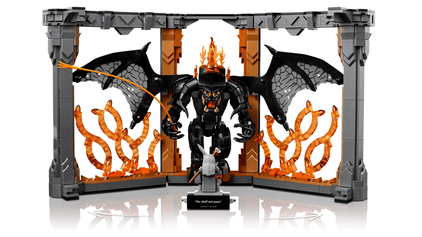 LEGO Icons 10367 The Lord of the Rings Balrog Book Nook | 18+ Displayset