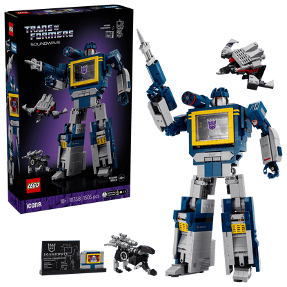 LEGO Icons 10358 Transformers Soundwave | Decepticon Verzamelset