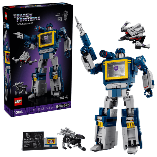 LEGO Icons 10358 Transformers Soundwave | Decepticon Verzamelset