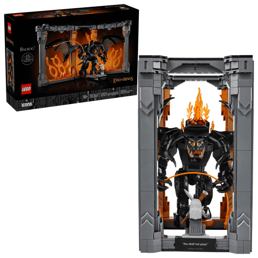 LEGO Icons 10367 The Lord of the Rings Balrog Book Nook | 18+ Displayset